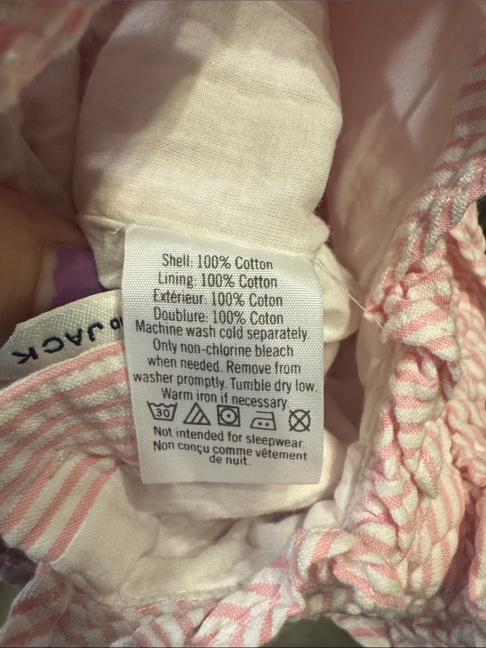 Janie and Jack Pink Striped Seersucker Ruffle Romper. 18-24m. Like new! - Picture 5 of 5